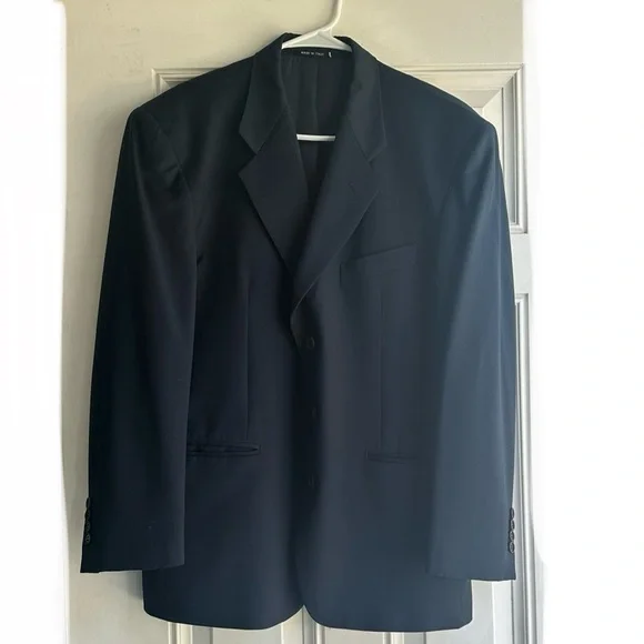 Sergio Valentino Adolfo Trabaldo 100% Wool Made in Italy 38 Rare Men Jacket Suit